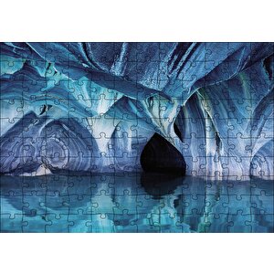 Cakapuzzle  Mavi Gölet Mağara Puzzle Yapboz Mdf Ahşap