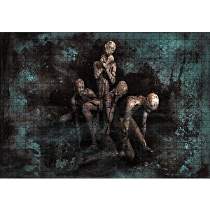 Fantastik İnsan Figürü Puzzle Yapboz Mdf Ahşap 500 Parça