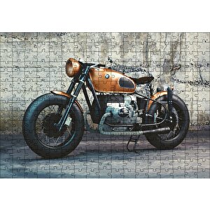 Bmw Retro Motorsiklet Puzzle Yapboz Mdf Ahşap 255 Parça