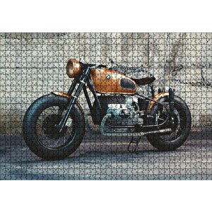 Bmw Retro Motorsiklet Puzzle Yapboz Mdf Ahşap 1000 Parça