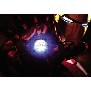 Iron Man Avuç Puzzle Yapboz Mdf Ahşap 120 Parça
