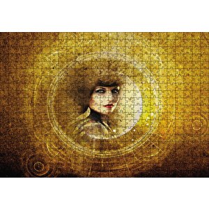 Gotik Fantezi Karanlık Steampunk Portre Puzzle Yapboz Mdf Ahşap 500 Parça