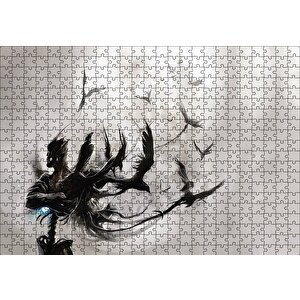 İskeletten Ayrılan Kuşları Puzzle Yapboz Mdf Ahşap 500 Parça
