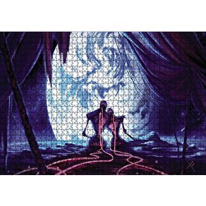 Robots Couple Wires Puzzle Yapboz Mdf Ahşap 1000 Parça