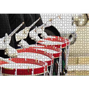 Cakapuzzle  Trampetler Kırmızı Puzzle Yapboz Mdf Ahşap