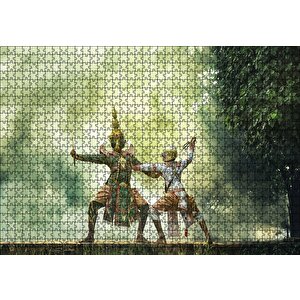 Tayland Sanatı Puzzle Yapboz Mdf Ahşap 1000 Parça