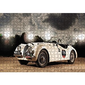 Eski Model Yarışta Otomobil Puzzle Yapboz Mdf Ahşap 500 Parça