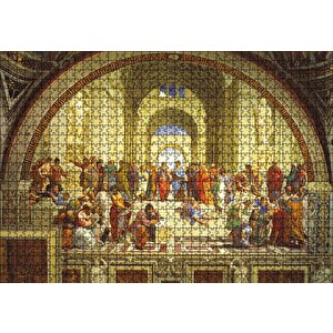 Atina Okulu Puzzle Yapboz Mdf Ahşap 1000 Parça
