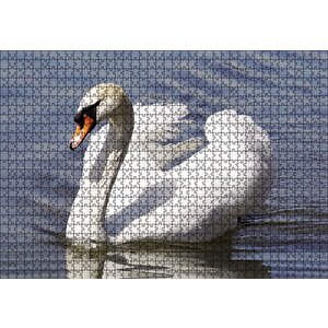 Kuğu Kuşu Puzzle Yapboz Mdf Ahşap 1000 Parça