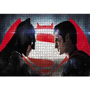 Batman Vs Superman Karşılaşması Puzzle Yapboz Mdf Ahşap 1000 Parça