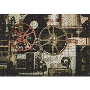 Film Makinesi Puzzle Yapboz Mdf Ahşap 500 Parça