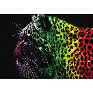 Renkli Çita Puzzle Yapboz Mdf Ahşap 500 Parça