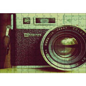 Antika Fotoğraf Makinası Puzzle Yapboz Mdf Ahşap 120 Parça