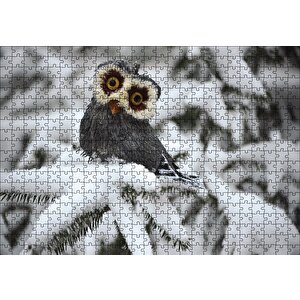 Karda Baykuş Puzzle Yapboz Mdf Ahşap 500 Parça