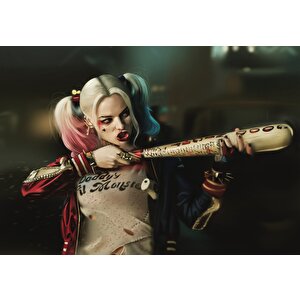 Harley Queen Sopalı Puzzle Yapboz Mdf Ahşap 1000 Parça