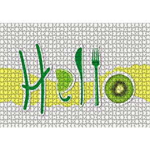 Hello Foods Puzzle Yapboz Mdf Ahşap 1000 Parça