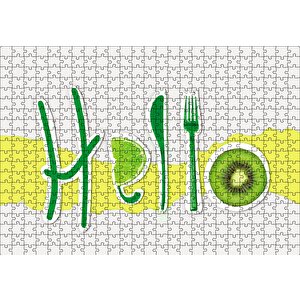 Hello Foods Puzzle Yapboz Mdf Ahşap 500 Parça