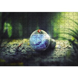 Ampül Doğa Karınca Uğurböceği Puzzle Yapboz Mdf Ahşap 255 Parça