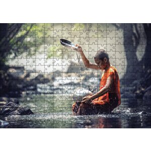 Buddhist Çocuk Puzzle Yapboz Mdf Ahşap 255 Parça