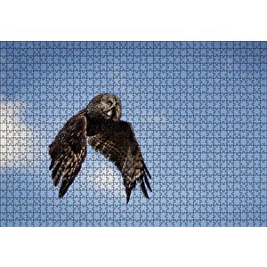 Uçan Baykuş Puzzle Yapboz Mdf Ahşap 1000 Parça