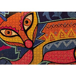 Kübizim Sanatı Puzzle Yapboz Mdf Ahşap 500 Parça