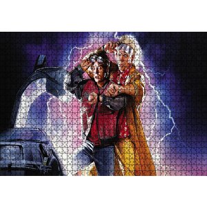 Geleceğe Dönüş Puzzle Yapboz Mdf Ahşap 1000 Parça