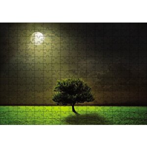Dolunay Ağaç Puzzle Yapboz Mdf Ahşap 255 Parça
