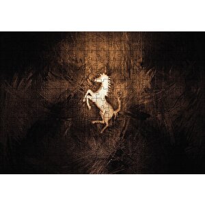 Mustang Logo Puzzle Yapboz Mdf Ahşap 255 Parça