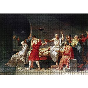 Sokrates Ve Baldıran Zehiri Puzzle Yapboz Mdf Ahşap 1000 Parça