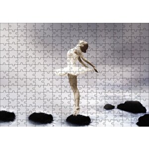 Balerin Kız Fantastik Puzzle Yapboz Mdf Ahşap 255 Parça