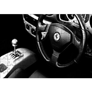 Ferrari Direksiyon Puzzle Yapboz Mdf Ahşap 120 Parça