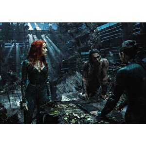 Jason Momoa Ve Amber Heard Görseli Puzzle Yapboz Mdf Ahşap 120 Parça
