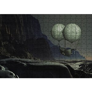 Uçan Gemi Fantastik Puzzle Yapboz Mdf Ahşap 255 Parça
