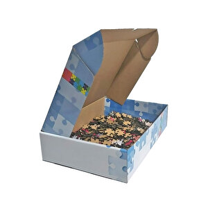 Hortumdan Kaçan Otomobildeki Maymun Puzzle Yapboz Mdf Ahşap 500 Parça