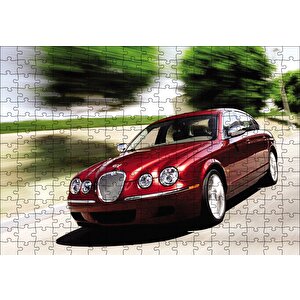 Jaguar S Kırmızı Puzzle Yapboz Mdf Ahşap 255 Parça