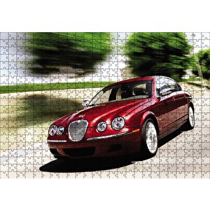 Jaguar S Kırmızı Puzzle Yapboz Mdf Ahşap 500 Parça