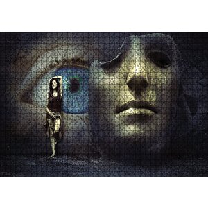 Fantazi Maske Göz Duvar Puzzle Yapboz Mdf Ahşap 1000 Parça