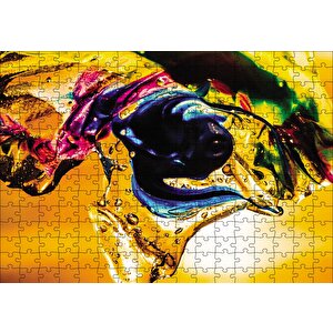 Cakapuzzle  Soyut Renkli Fotoğrafçılık Puzzle Yapboz Mdf Ahşap