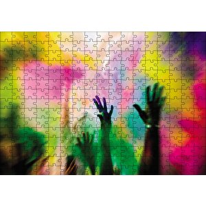 Renkli Eğlenceli Festival Puzzle Yapboz Mdf Ahşap 255 Parça