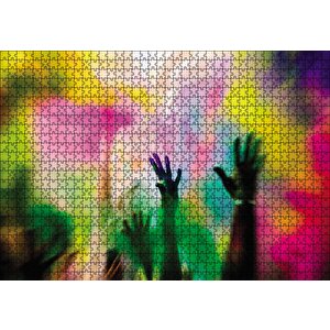Renkli Eğlenceli Festival Puzzle Yapboz Mdf Ahşap 1000 Parça