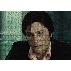 Alain Delon Renkli Görseller Puzzle Yapboz Mdf Ahşap 500 Parça