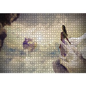 Rüyadaki Kadın Fantastik Puzzle Yapboz Mdf Ahşap 1000 Parça