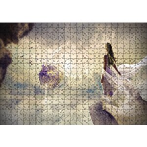 Rüyadaki Kadın Fantastik Puzzle Yapboz Mdf Ahşap 500 Parça