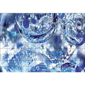 Buz Su Damlaları Puzzle Yapboz Mdf Ahşap 120 Parça