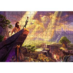 The Lion King Puzzle Yapboz Mdf Ahşap 255 Parça