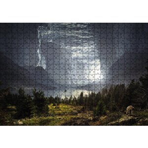 Fantastik Mağara Doğa Puzzle Yapboz Mdf Ahşap 500 Parça