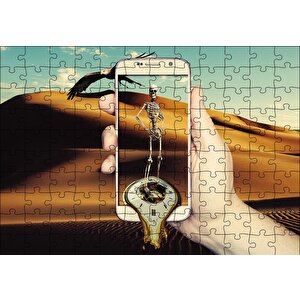 Telefon İskelet Kartal Puzzle Yapboz Mdf Ahşap 120 Parça