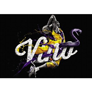 Kobe Bryant Ving Puzzle Yapboz Mdf Ahşap 255 Parça