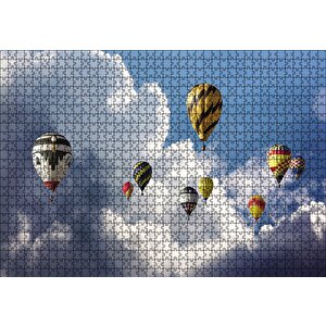 Balonlar Firarda Puzzle Yapboz Mdf Ahşap 1000 Parça