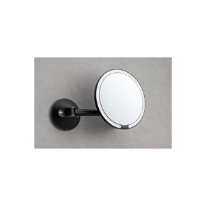5 X Siyah Duvara Monte Büyüteçli Makyaj Aynası Siyah Renk 400x135x230 Mm